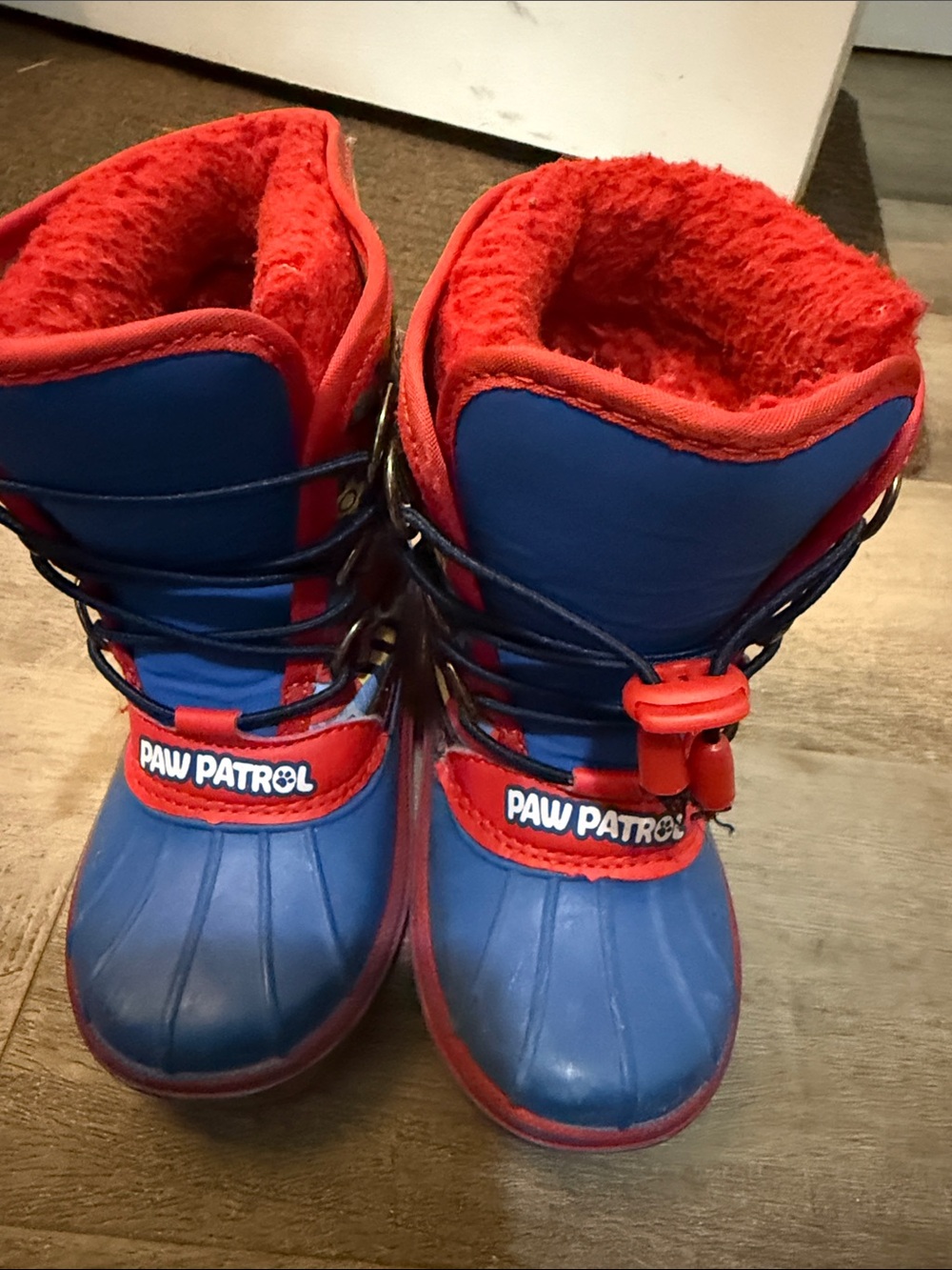 Paw Patrol Blue and Red Kids Snow Boots size 7